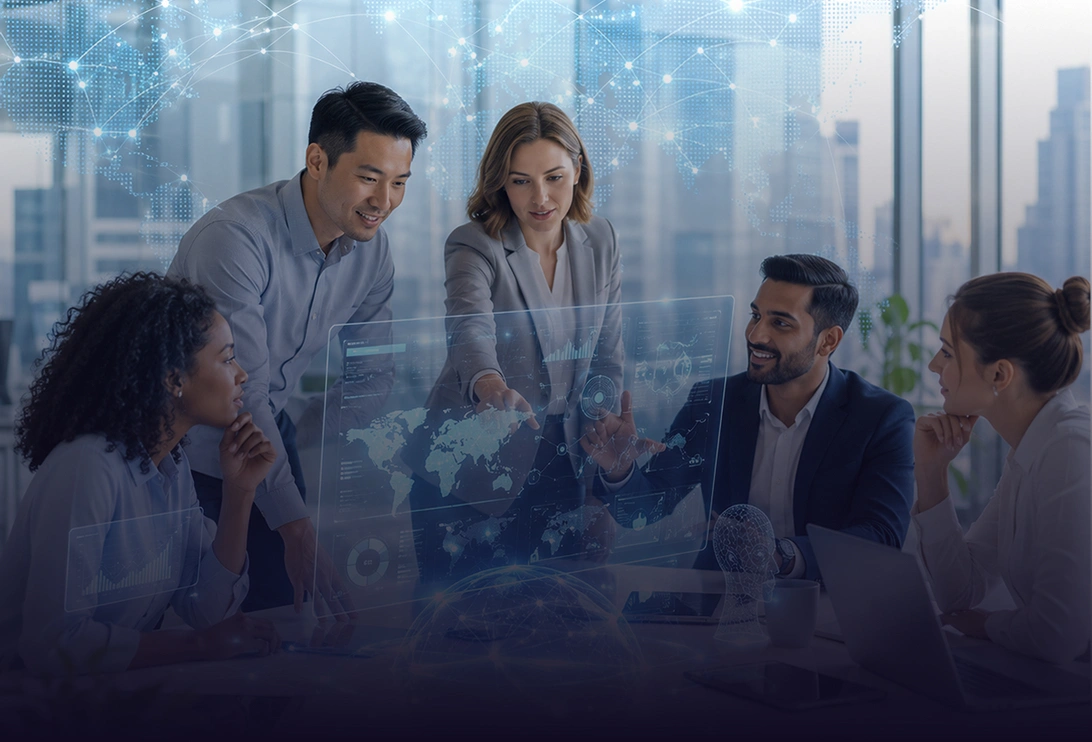 Leadership team shaping a long-term vision